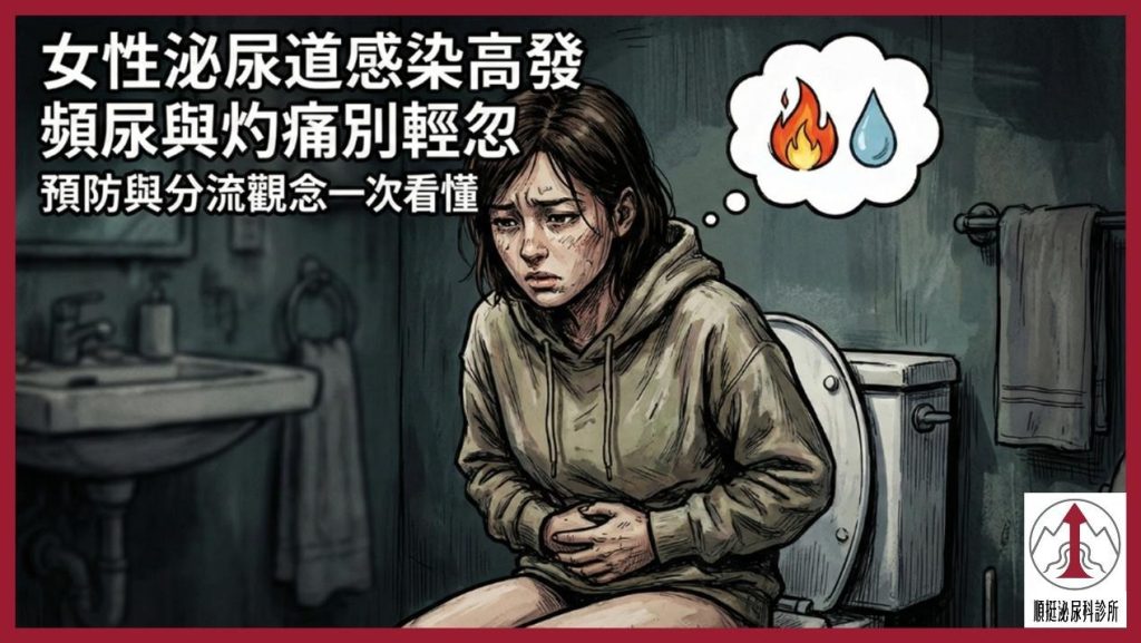女性泌尿道感染高發：頻尿與灼痛別輕忽、預防與分流觀念一次看懂
