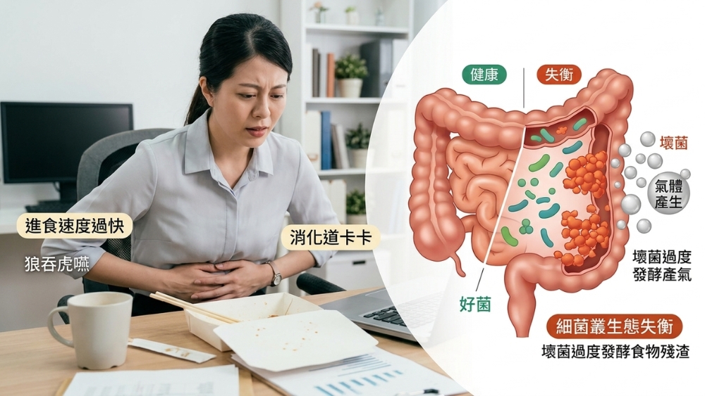 飯後總是容易脹氣？從飲食與日常習慣認識消化道保養